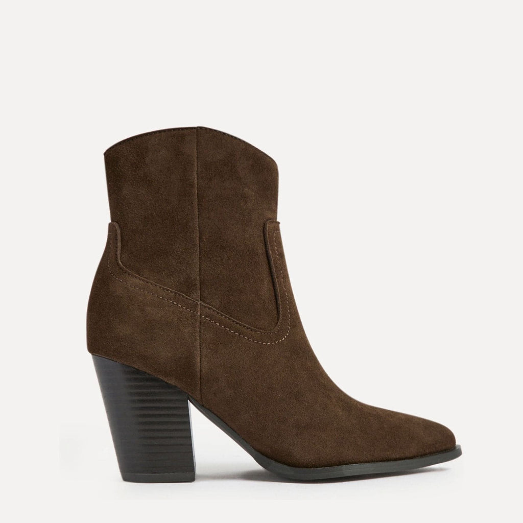 Women's Western Block Heel Ankle Boots