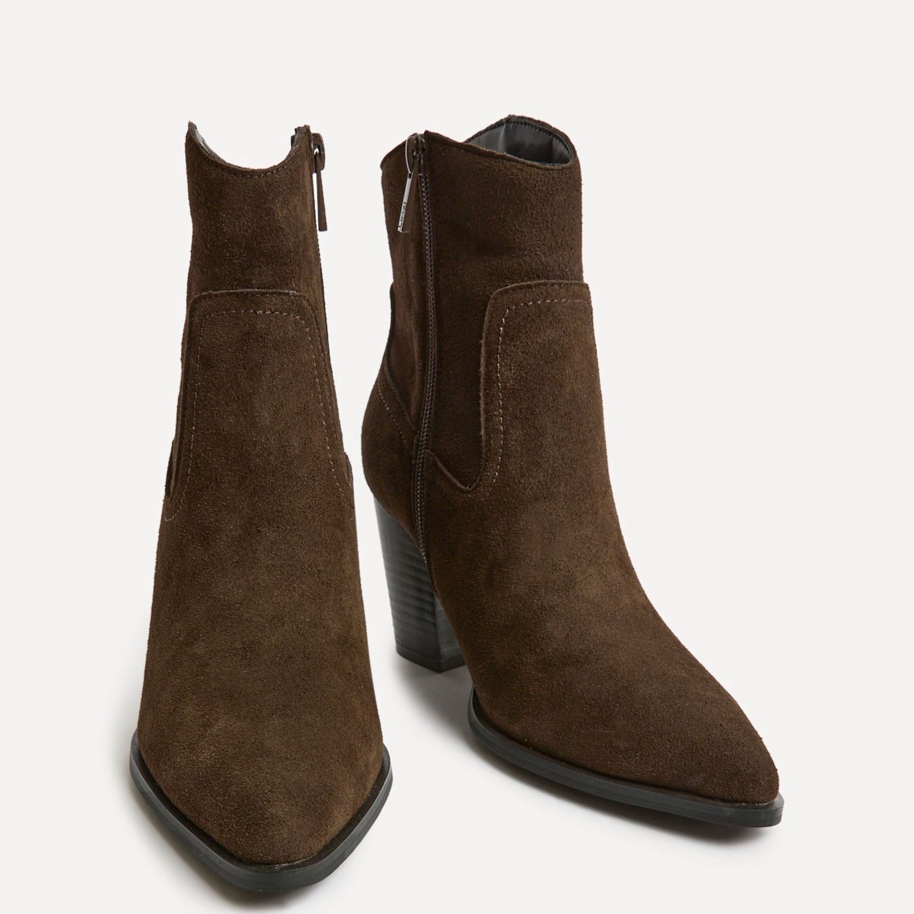 Women's Western Block Heel Ankle Boots