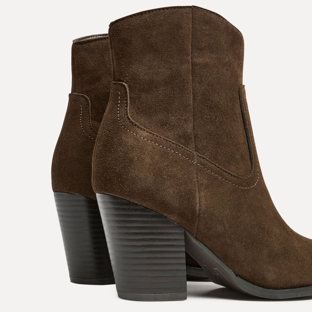 Women's Western Block Heel Ankle Boots